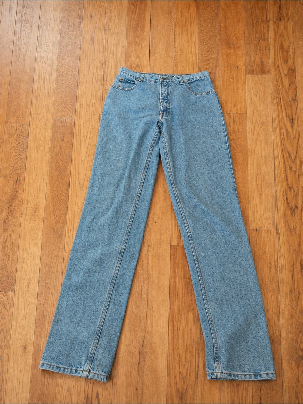 VTG 90s Brody Jeans High Waisted Straight Leg Light Wash Denim Tall 33x36